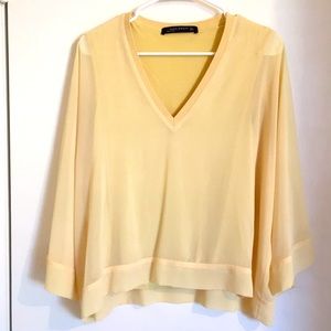Zara sheer top